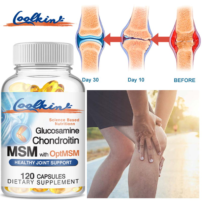 Glucosamine Chondroitin Joint - Glucosamine Chondroïtine MSM - Améliore l'absorption,