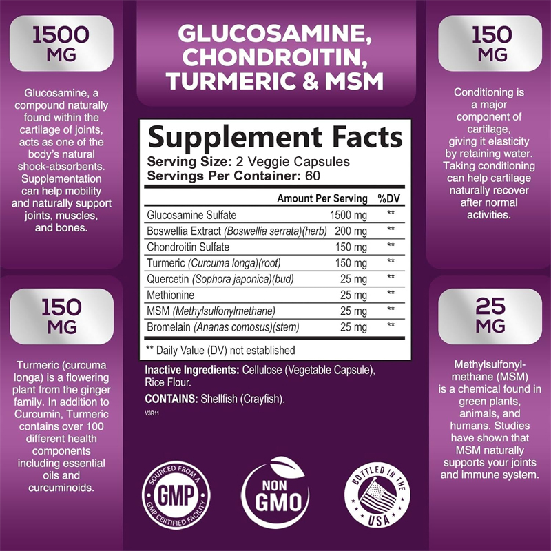 Complexe de glucosamine et de  - Glucosamine Chondroitin Joint avis et prix